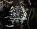 Replica TAG Heuer Formula 1 Black Chronograph Dial Black Rubber Watch